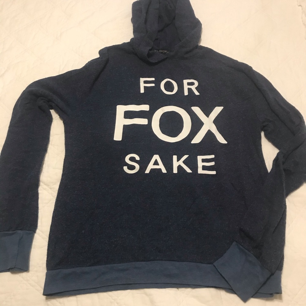 WildFox For Fox Sake blue hoodie.